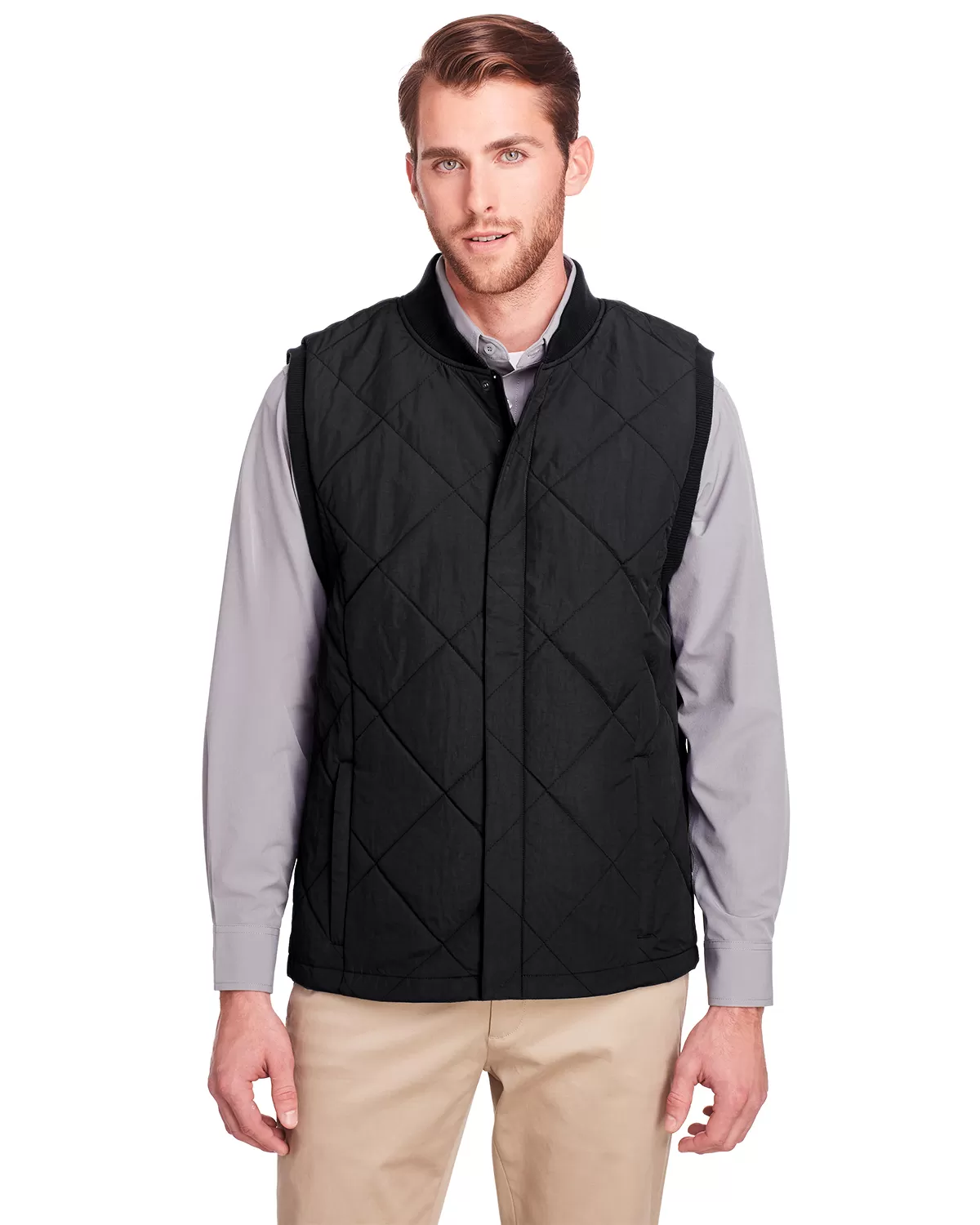 UltraClub UC709 Men'S Dawson Quilted Hacking Vest