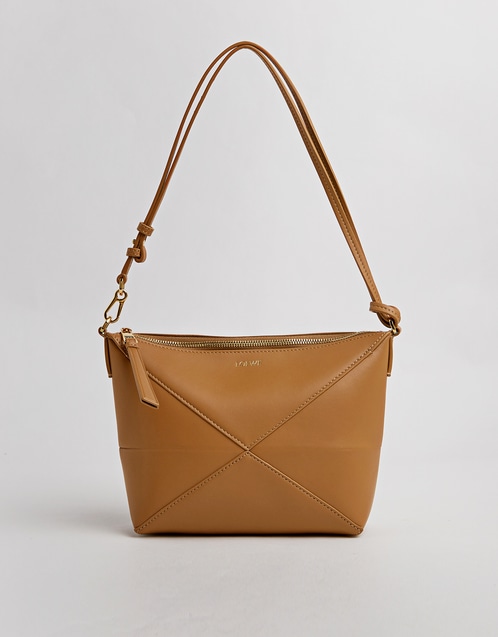 Puzzle Fold Shiny Nappa Calfskin Crossbody Bag