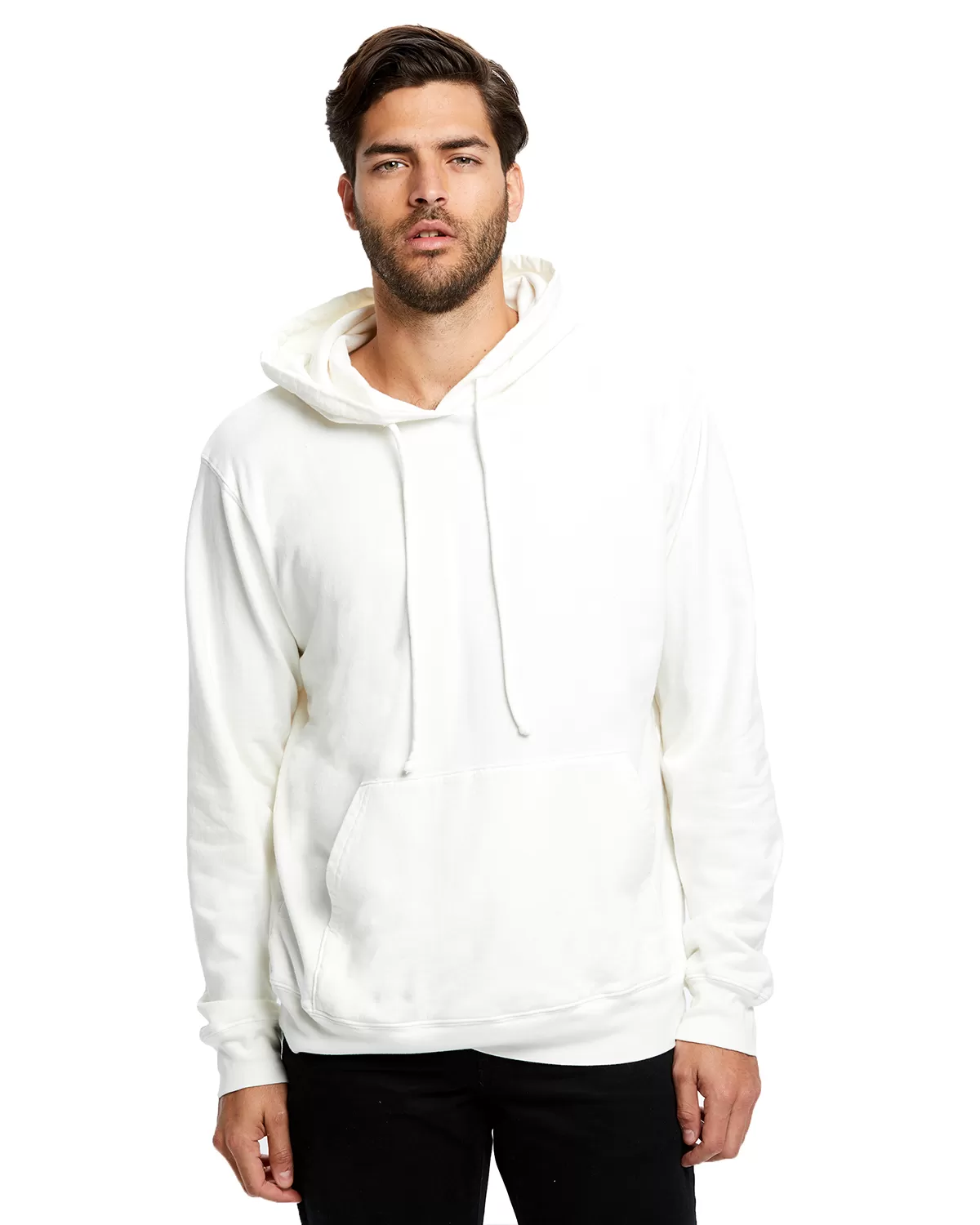 US Blanks US4412 Men'S 100% Cotton Hooded Pullover Sweatshirt
