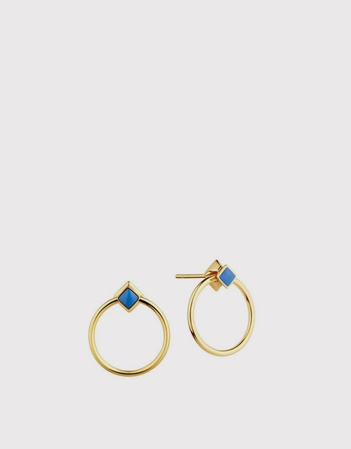 Orbit Infinity Cube Earrings