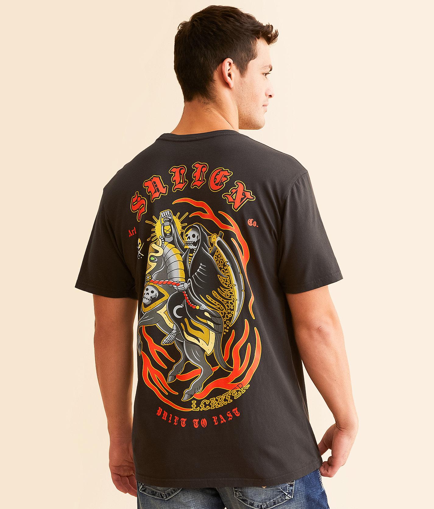 Sullen Lewis Carter T-Shirt - Men's T-Shirts in Vintage Black