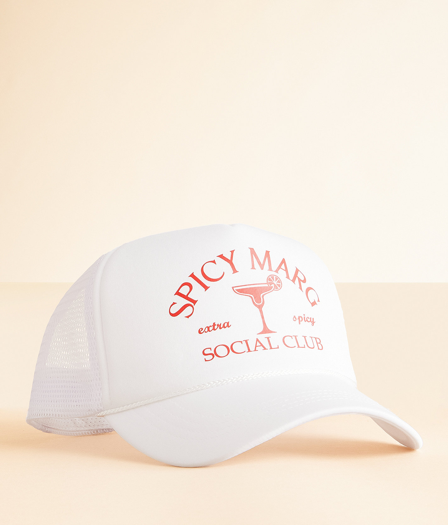 David & Young Spicy Marg Social Club Trucker Hat - Women's Hats in White