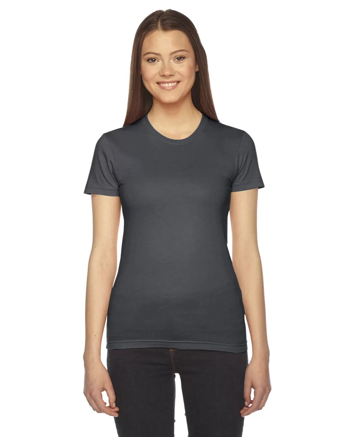 American Apparel 2102 Ladies' Fine Jersey USA Made Short-Sleeve T-Shirt