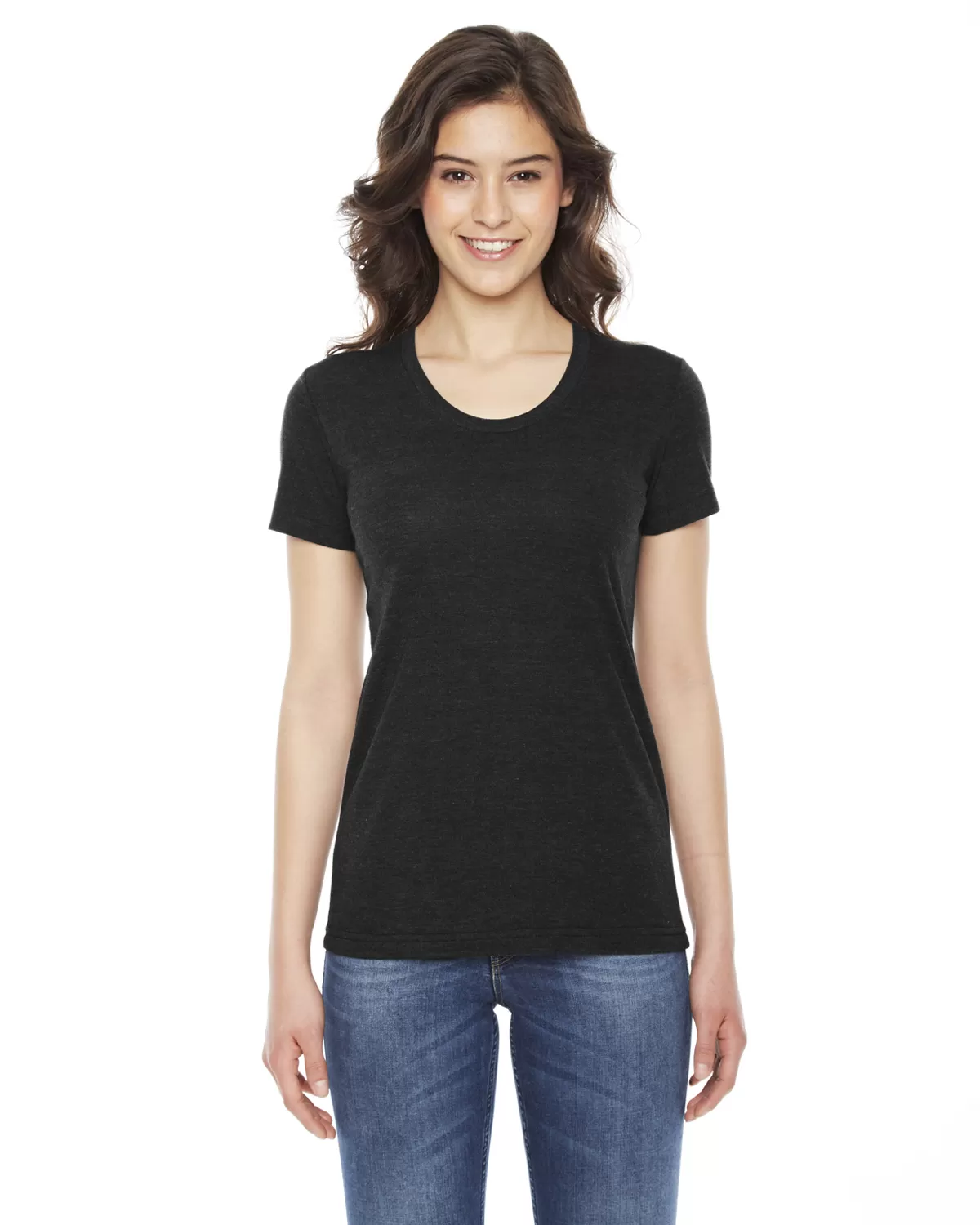 American Apparel TR301W Ladies' Triblend Short-Sleeve Track T-Shirt