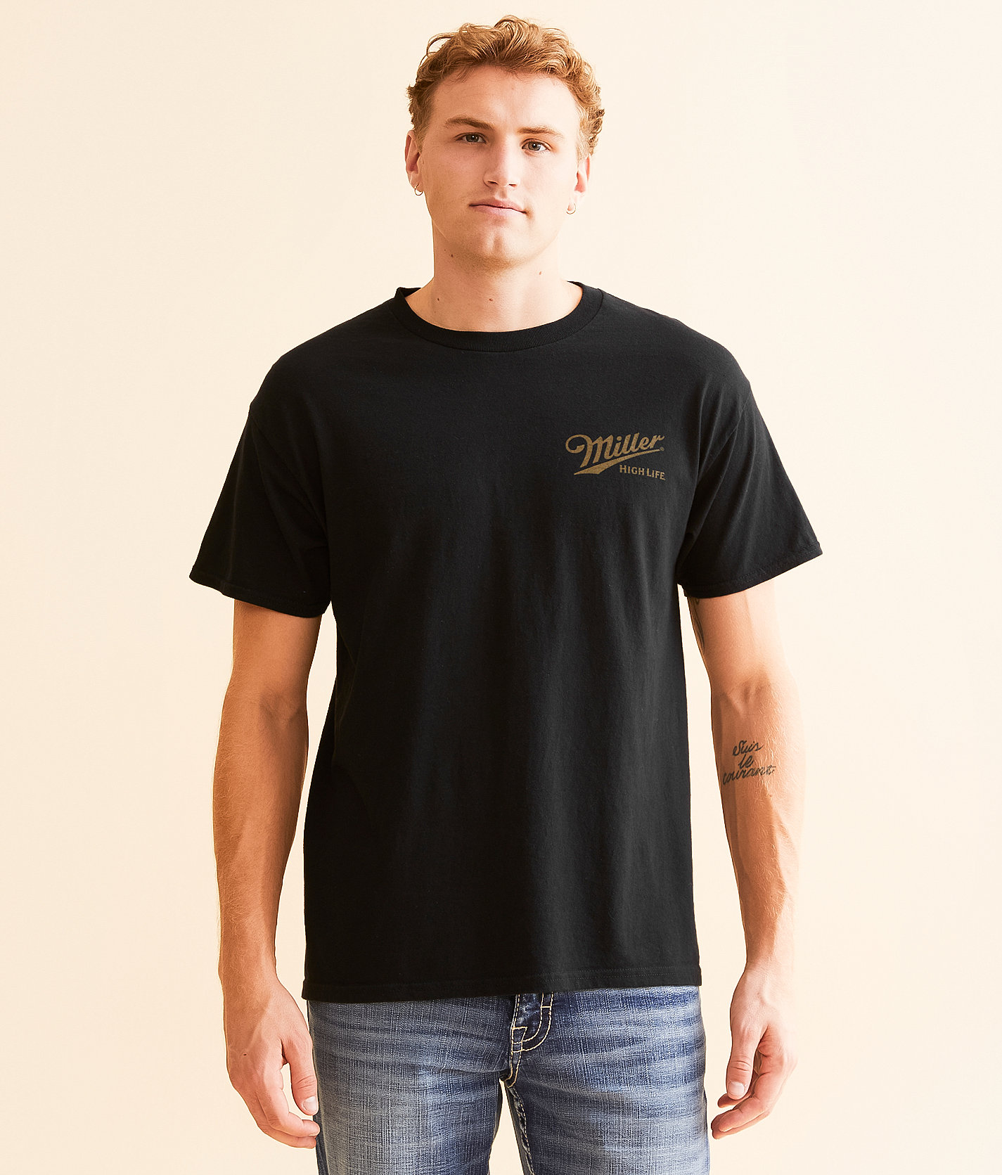Junkfood Miller® High Life Fish T-Shirt - Men's T-Shirts in Black