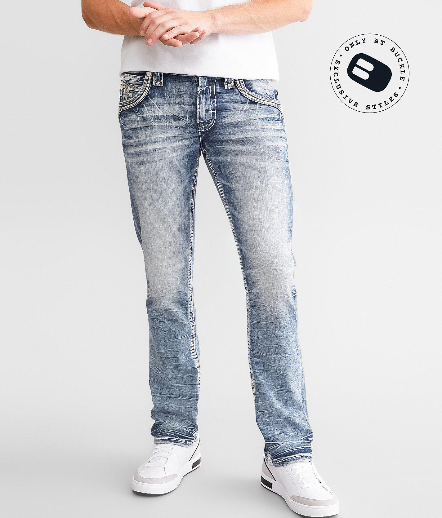 Rock Revival Foliage Slim Straight Stretch Jean - Men's Jeans in Foliage SJ207