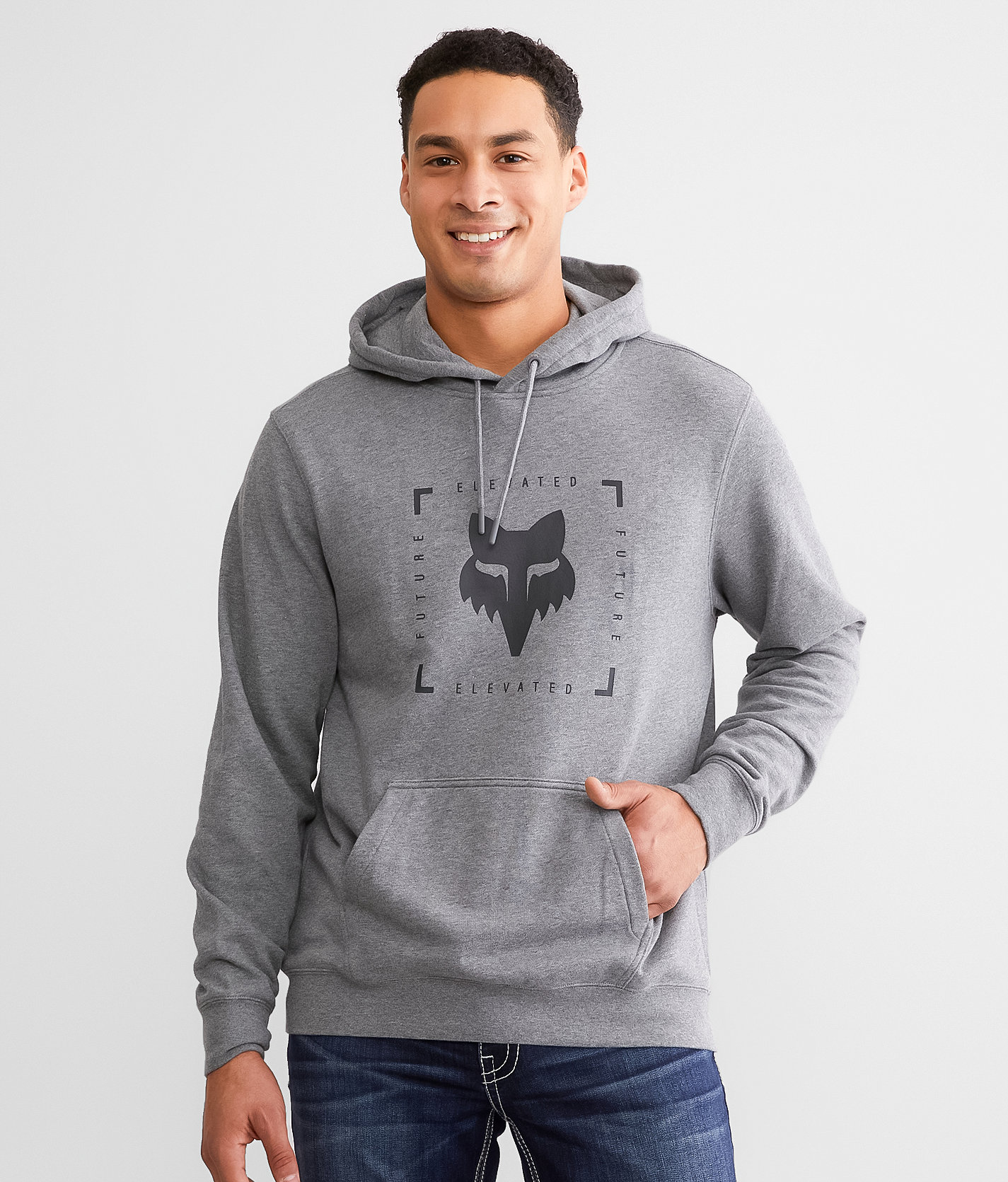 Fox Boxed Future Hooded Sweatshirt - Men's Sweatshirts in Heather Graphite