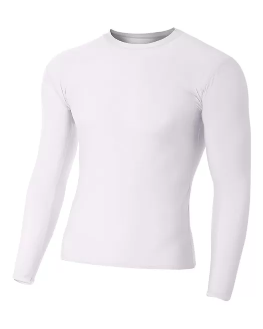 A4 NB3133 Youth Long Sleeve Compression Crewneck T-Shirt