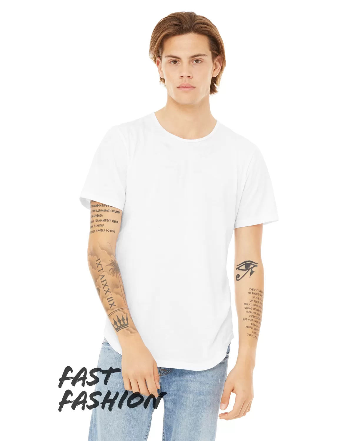 Bella + Canvas 3003C Fast Fashion Men's Curved Hem Short Sleeve T-Shirt