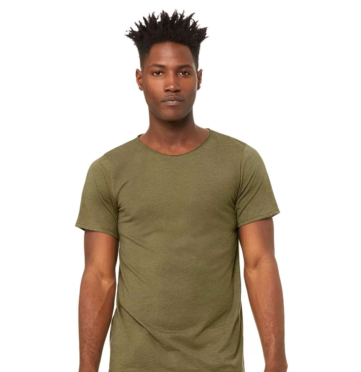 Bella + Canvas 3414C Fast Fashion Unisex Triblend Raw Neck T-Shirt