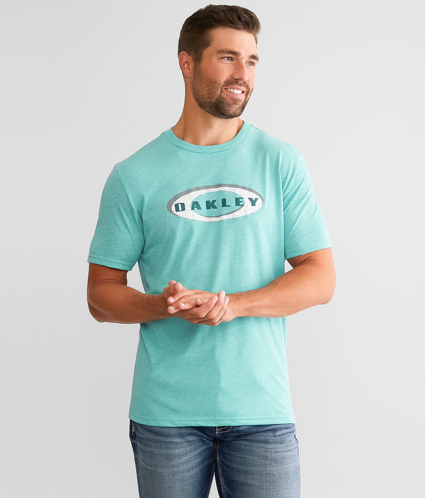 Oakley Layers O Hydrolix™ T-Shirt - Men's T-Shirts in Viridian Lt Hthr