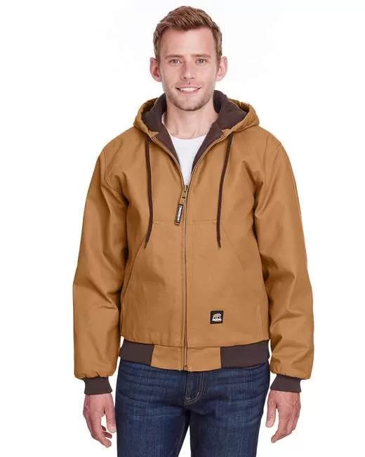Berne HJ51T Men's Tall Highland Washed Cotton Duck Hooded Jacket