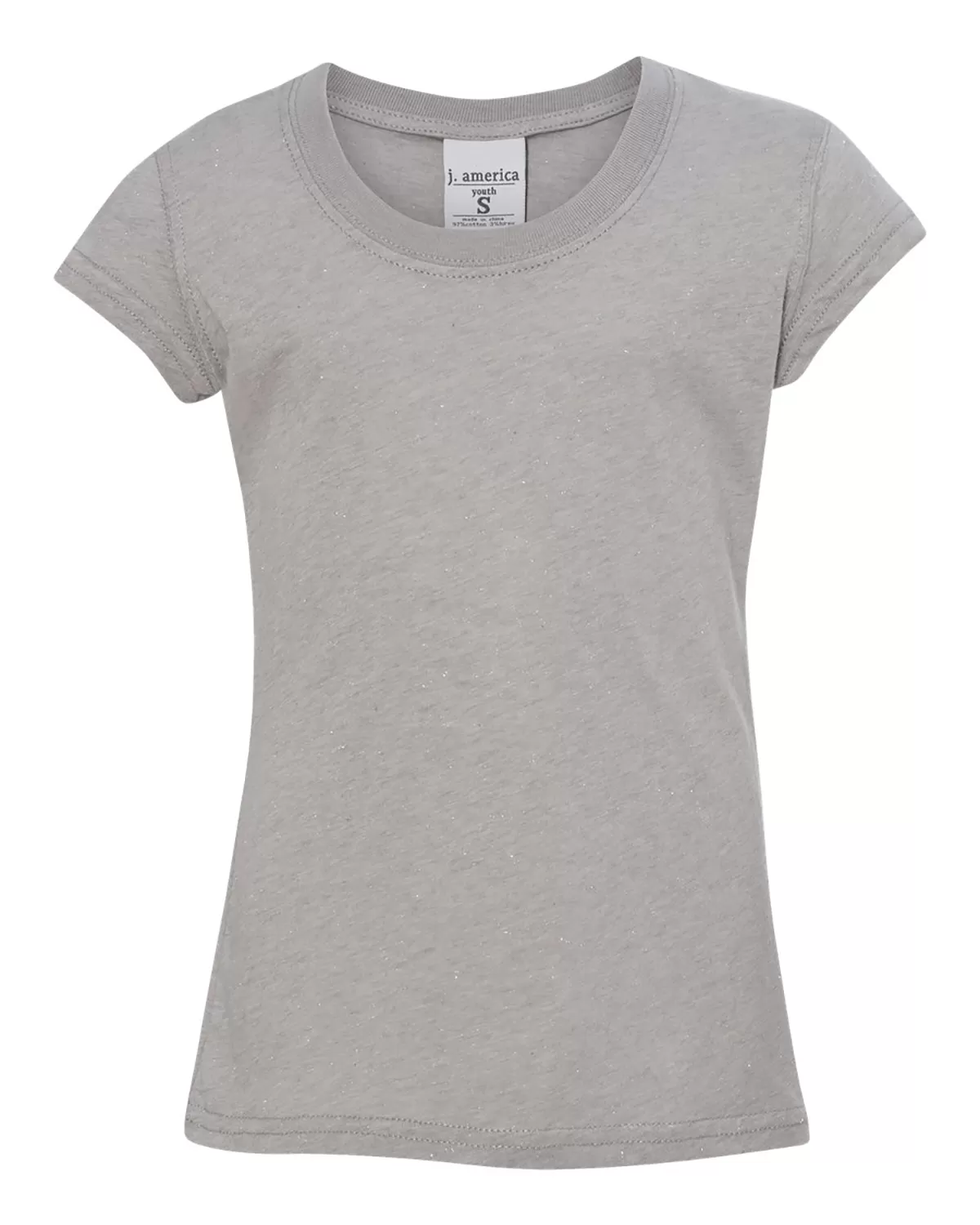 J America JA8129 Youth Glitter T-Shirt