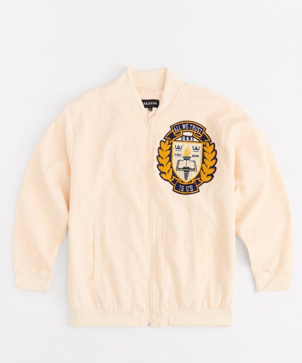 Coaches Chenille Patched Jacket - Cream