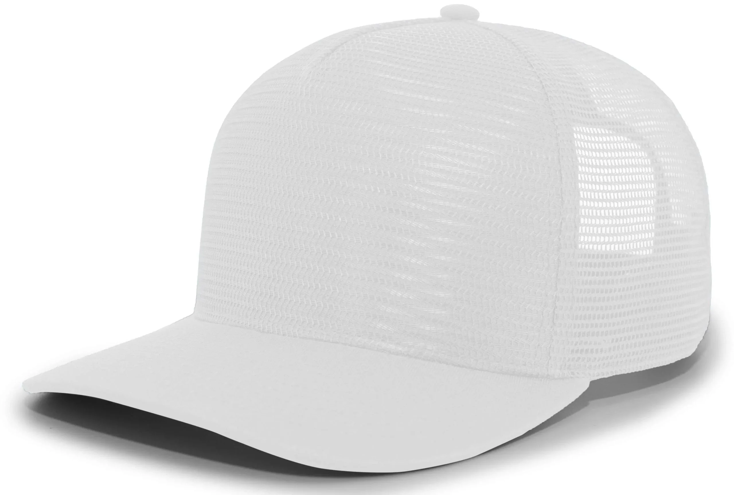 Pacific Headwear P724 5-Panel Mesh Overlay Trucker Snapback
