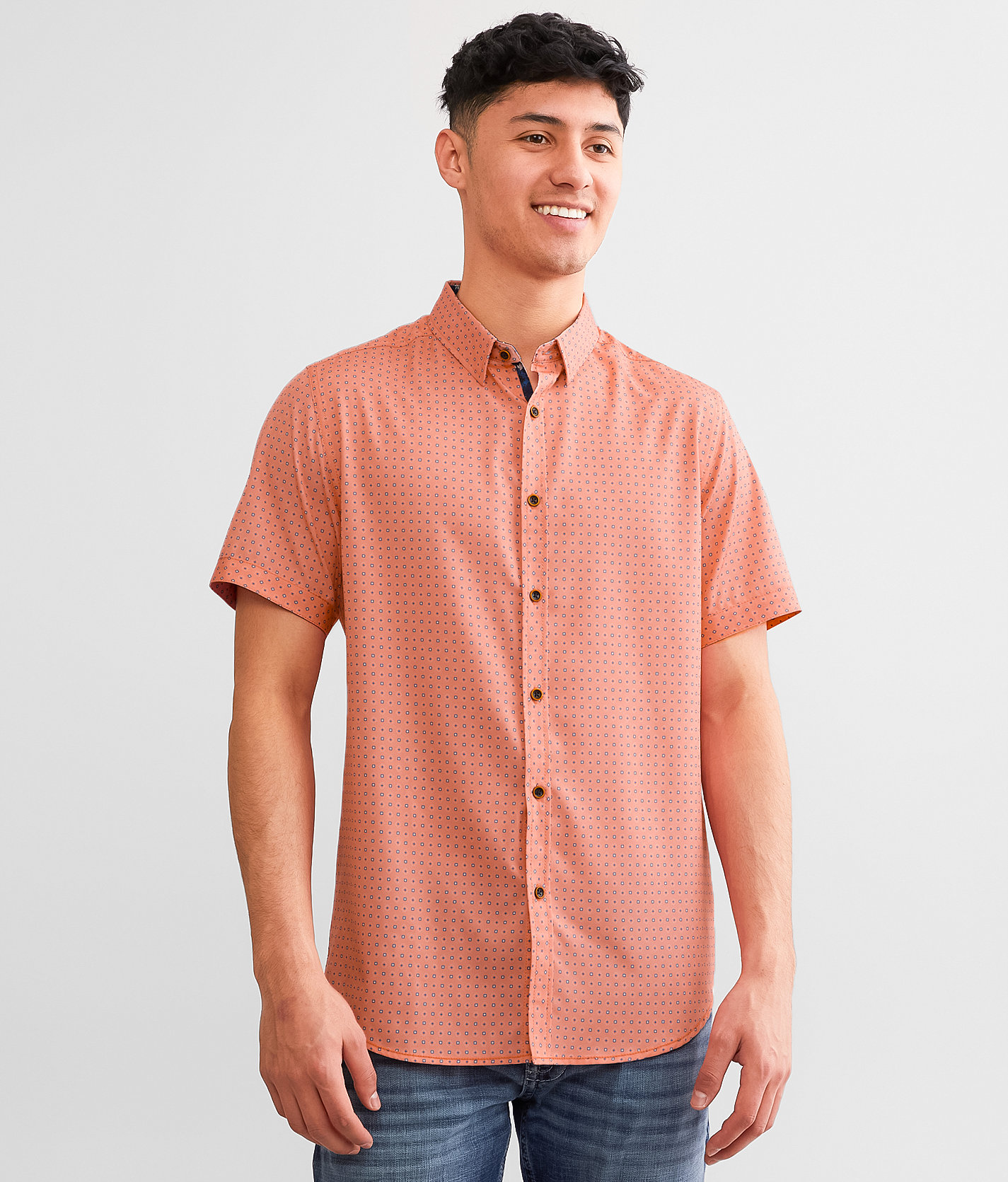 J.B. Holt Standard Performance Stretch Shirt - Men's Shirts in Coral