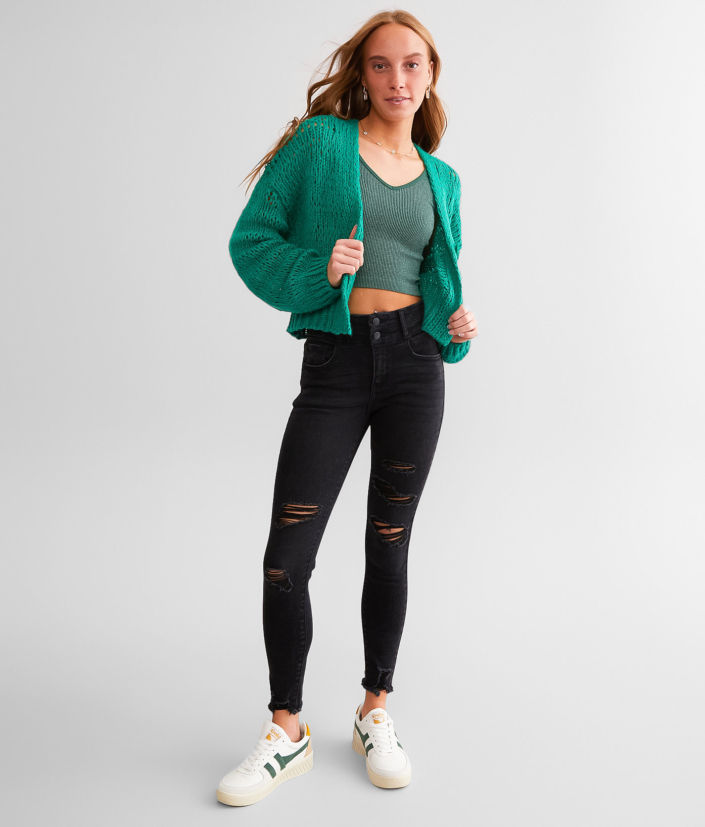 KanCan Signature High Rise Ankle Skinny Stretch Jean - Women's Jeans in Eliana