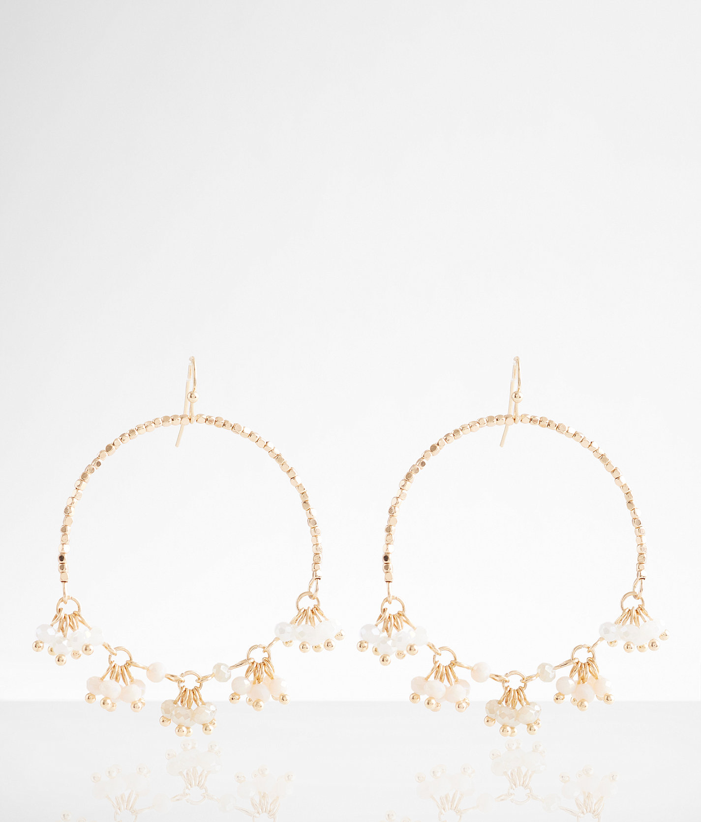 boutique by BKE Beaded Cluster Drop Earring - Women's Jewelry in Gold