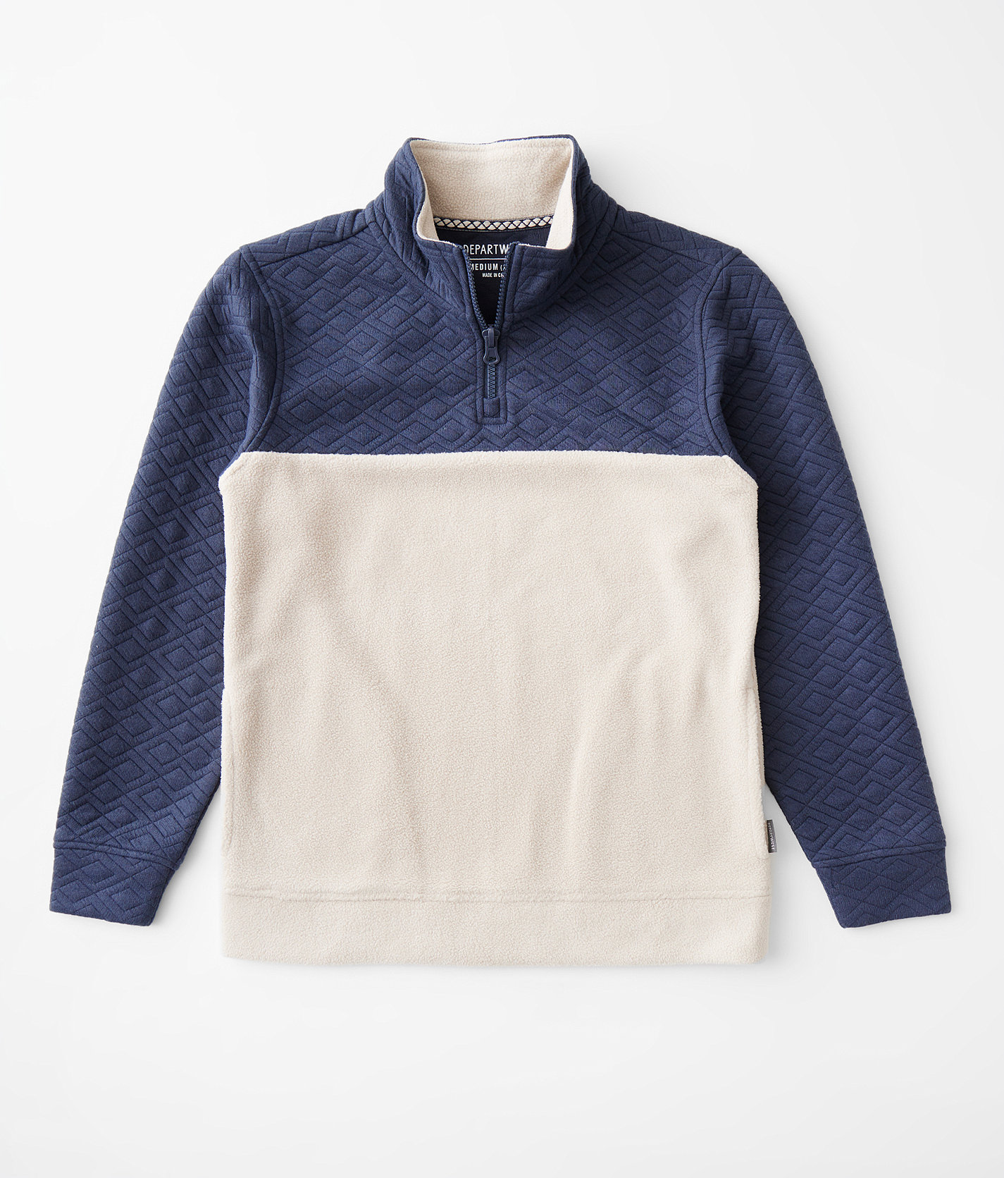 Boys - Departwest Quarter Zip Fleece Pullover - Boy's Sweatshirts in Navy