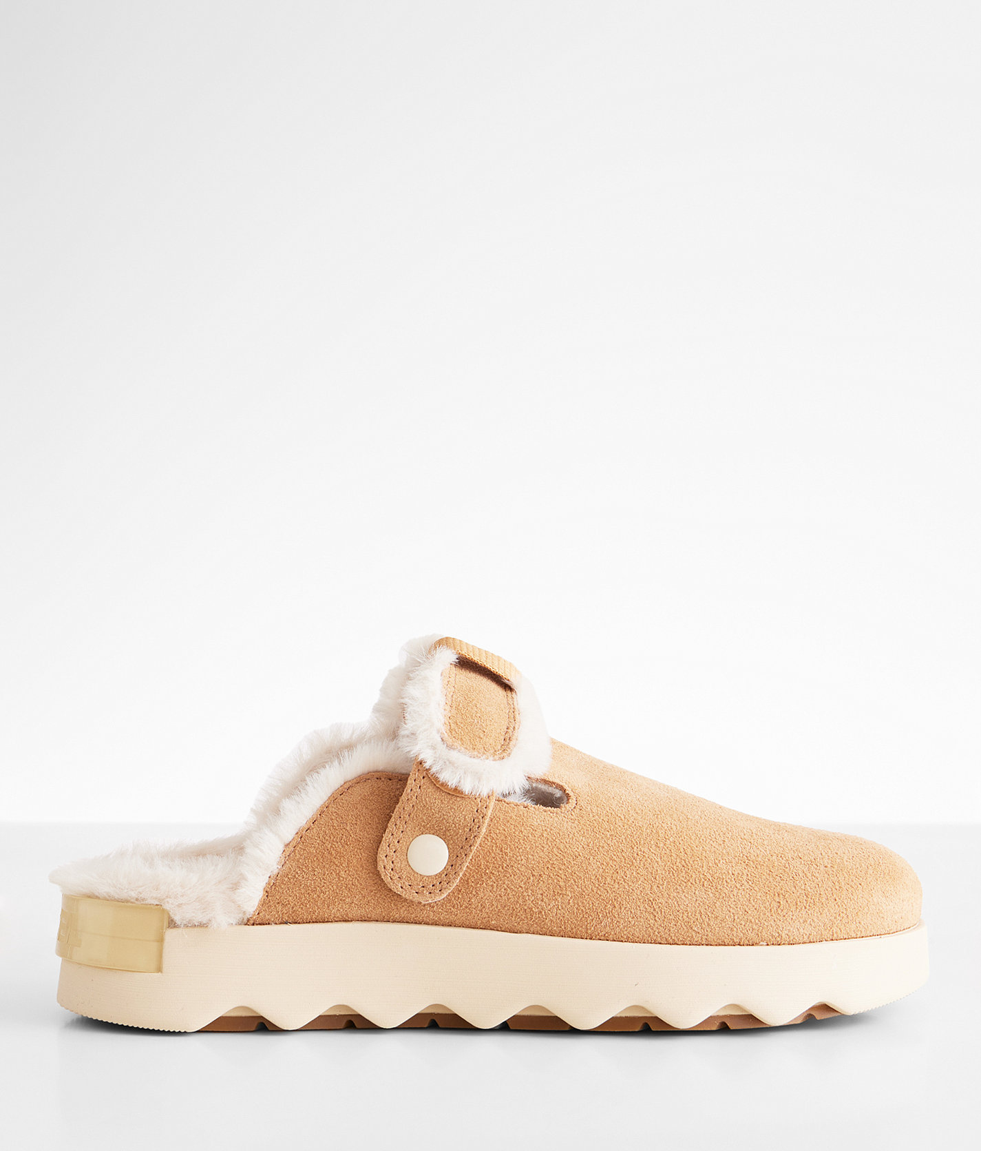 Sorel Viibe Suede Clog - Women's Shoes in Tawny Buff Natural