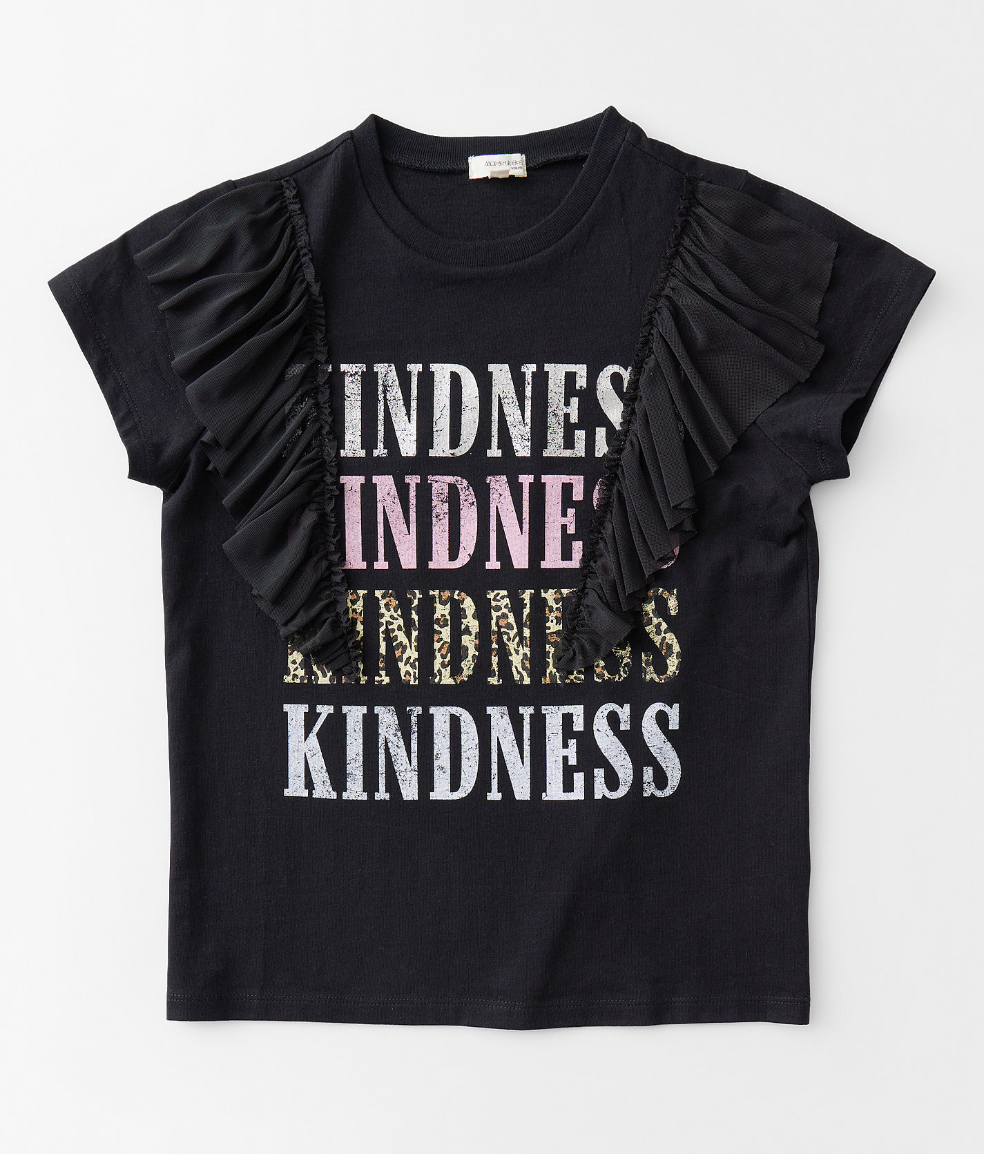 Girls - Modish Rebel Kindness T-Shirt - Girl's T-Shirts in Black
