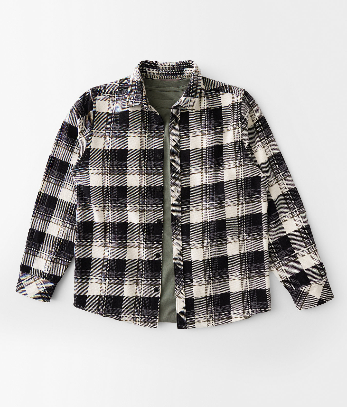 Boys - Departwest Flannel Shirt - Boy's Shirts in Marshmallow