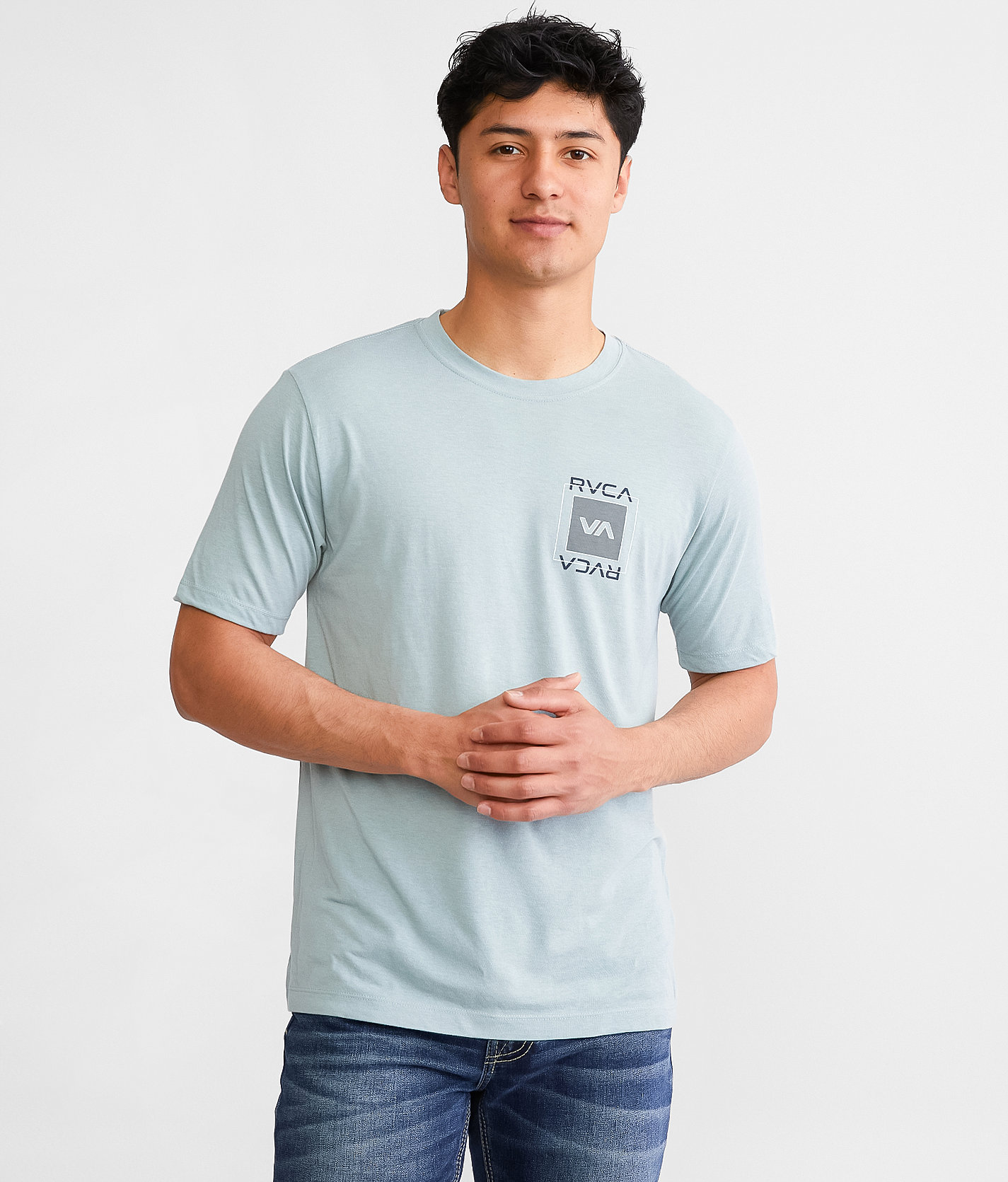 RVCA Overlays Sport T-Shirt - Men's T-Shirts in Scrub Heather