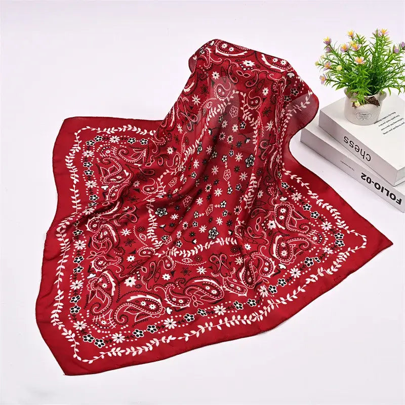 Western Bandana Silk Scarf