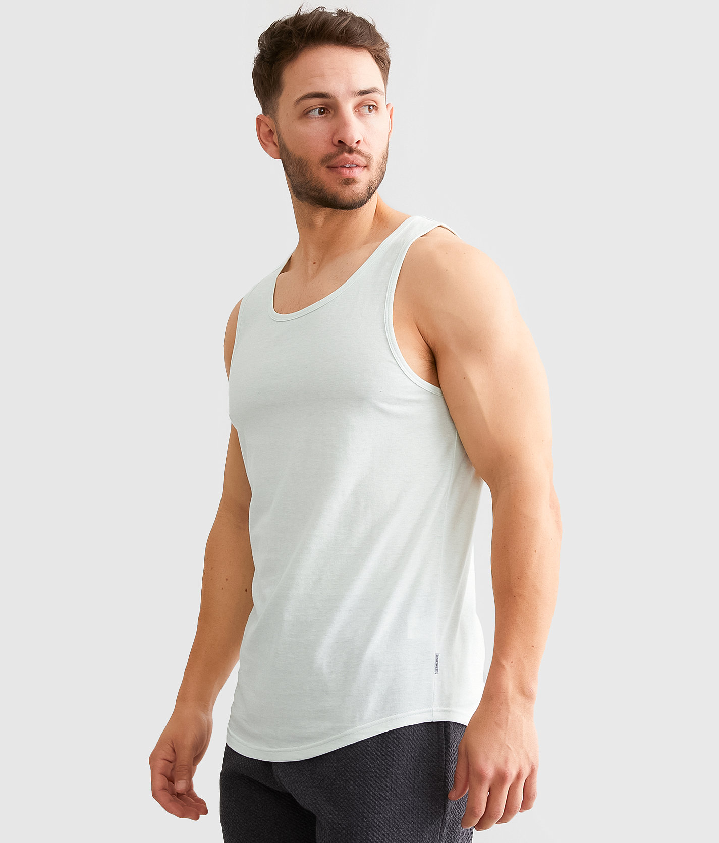 Departwest Slub Knit Tank Top - Men's Tank Tops in Ice Melt