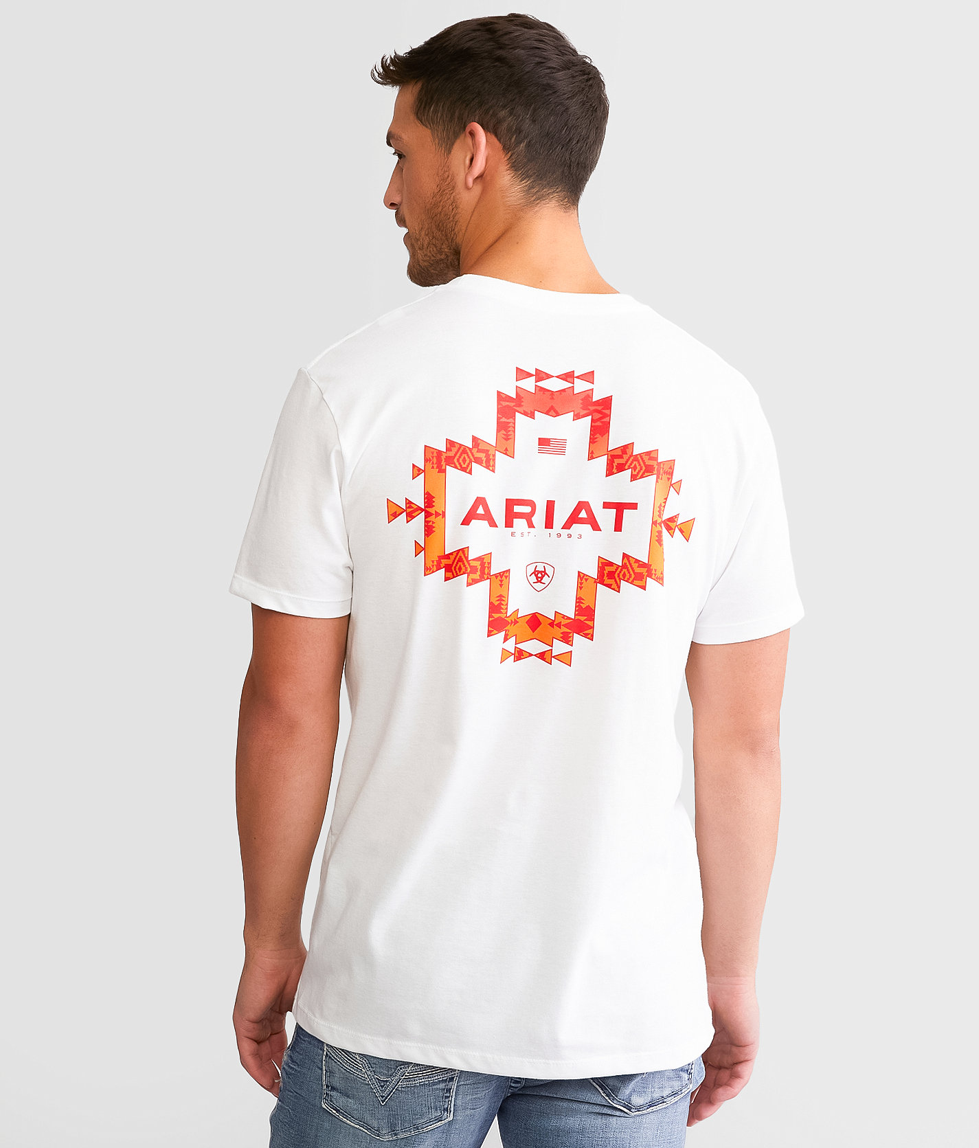 Ariat Southwest Crossroad T-Shirt - Men's T-Shirts in White