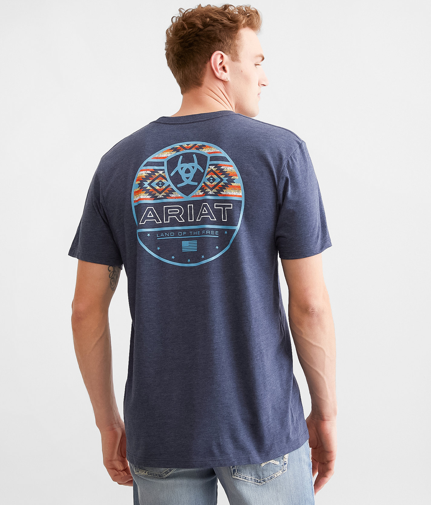 Ariat Trailblaze T-Shirt - Men's T-Shirts in Navy Heather