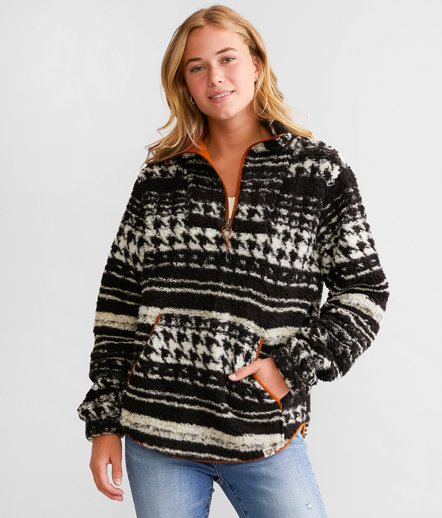LIV Outdoor Wiley Sherpa Fleece Pullover - Women's Sweatshirts in Meteorite Black