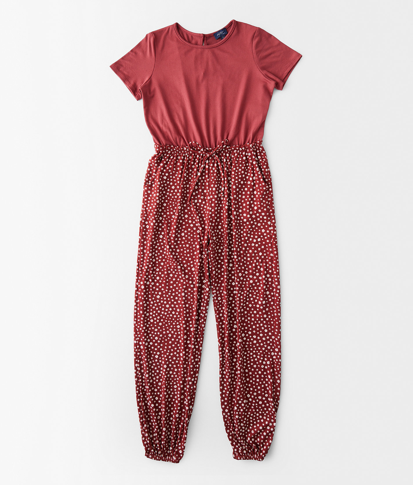 Girls - Daytrip Floral Print Jumpsuit - Girl's Rompers & Jumpsuits in Cream Red