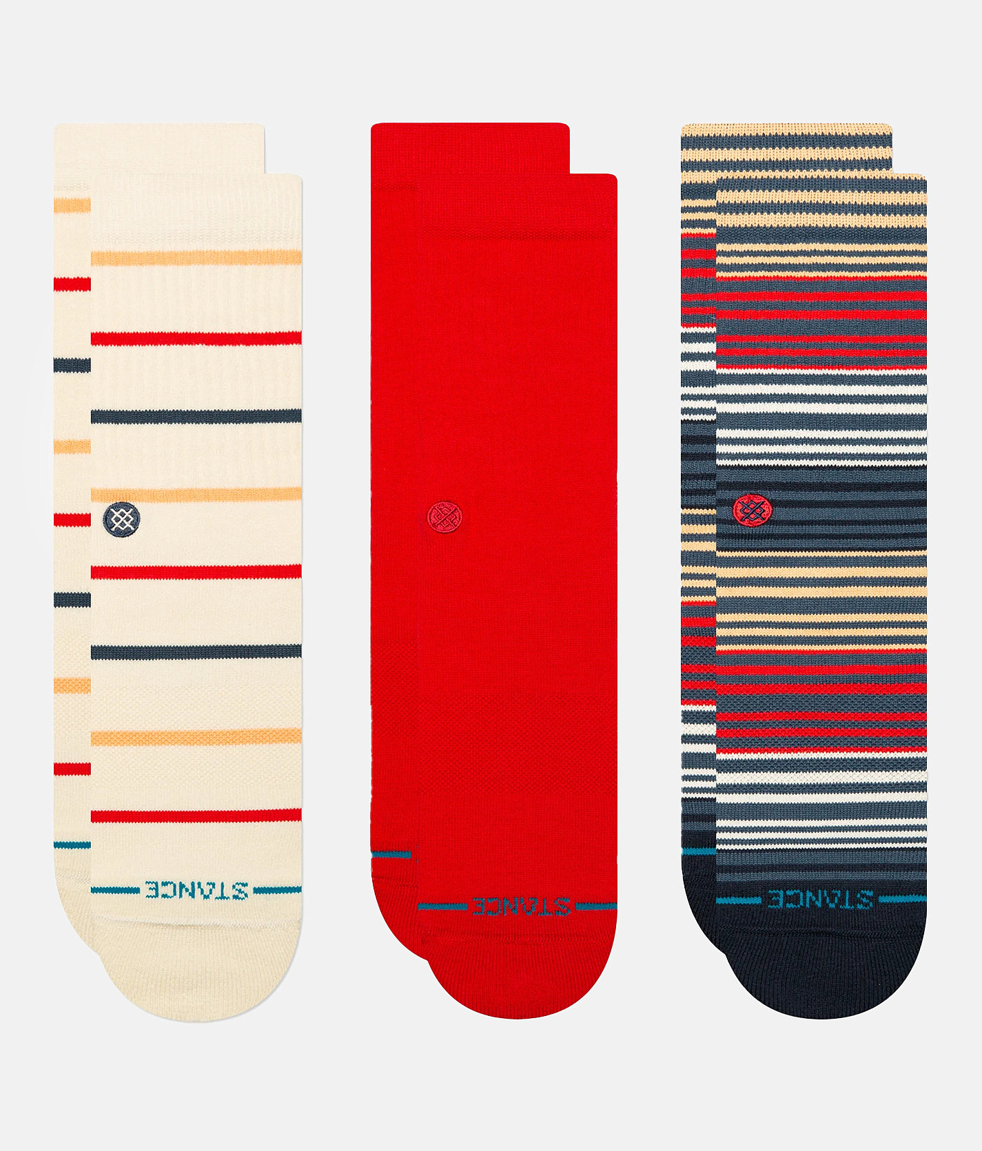 Stance 3 Pack Boardwalk Socks - Men's Socks in Multi