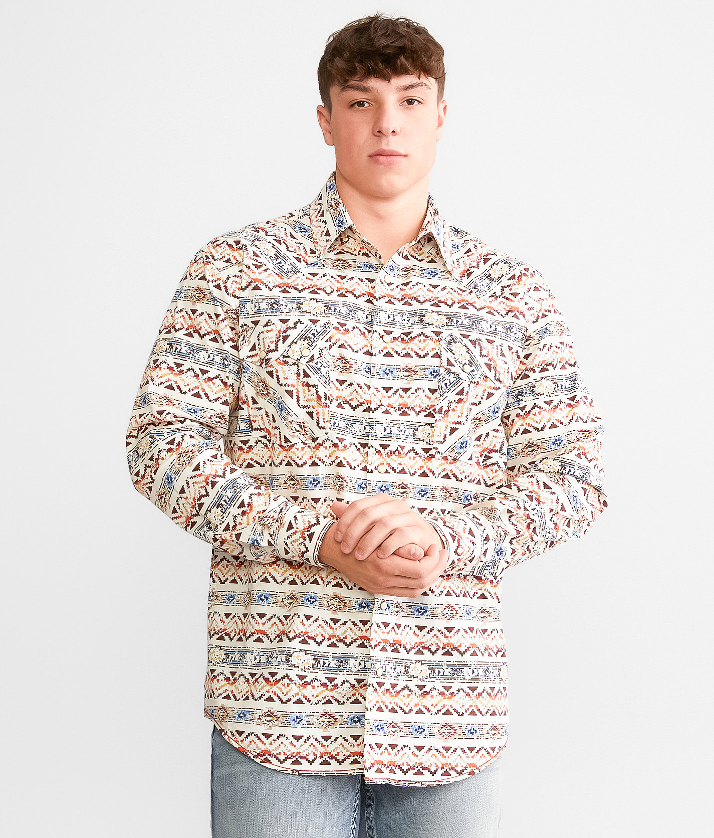 Panhandle Southwestern Shirt - Men's Shirts in Natural