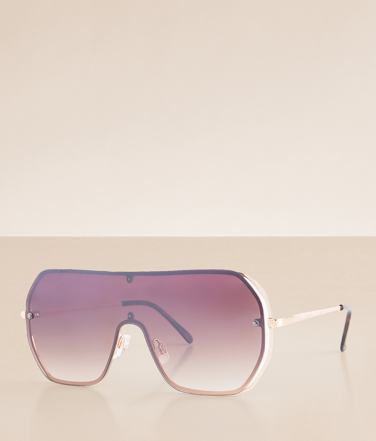 BKE Shield Sunglasses - Women's Sunglasses & Glasses in Gold