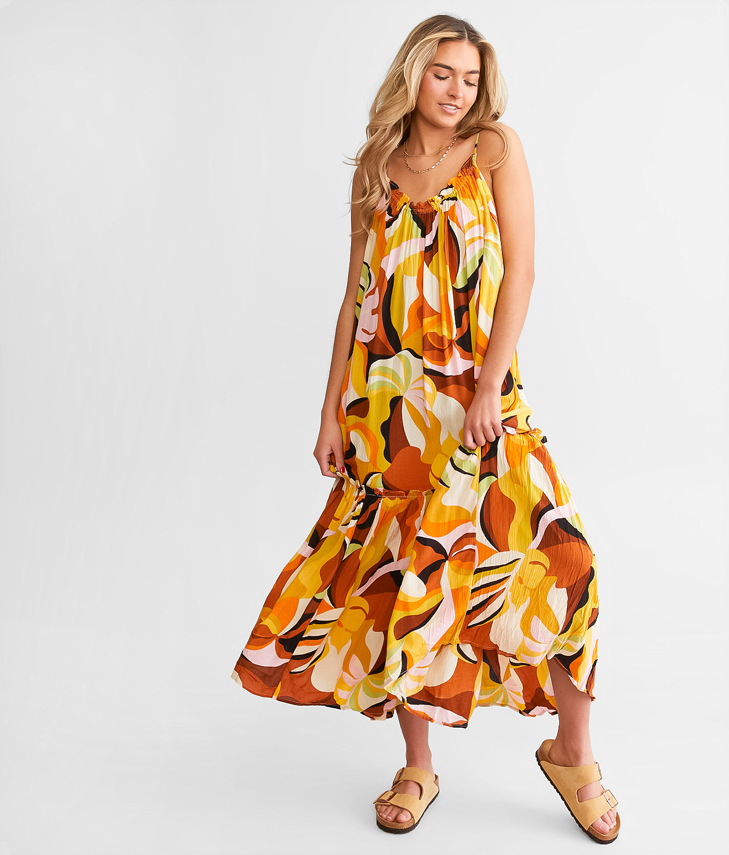 Billabong Sun Follower Midi Dress - Women's Dresses in Multi