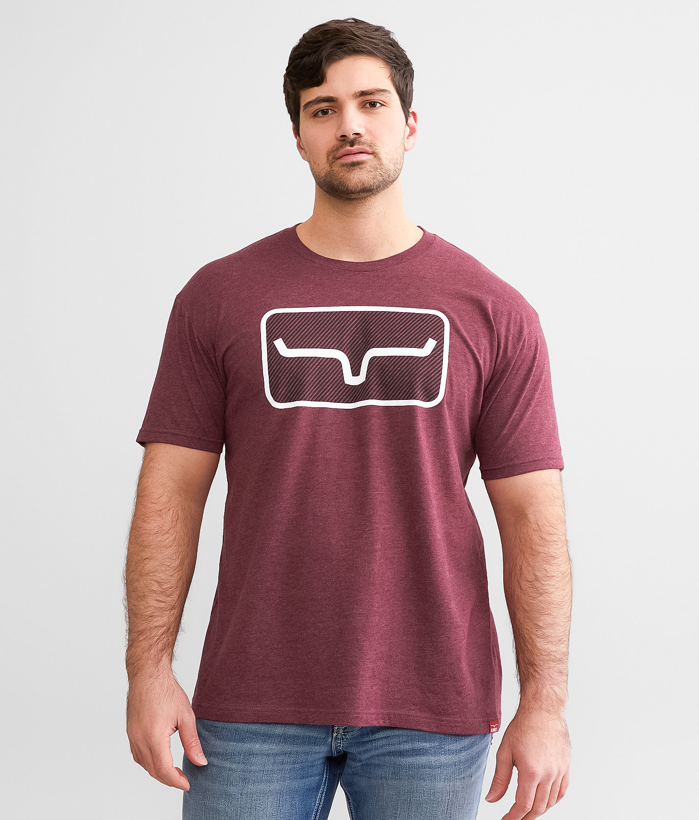 Kimes Ranch Banner T-Shirt - Men's T-Shirts in Heather Maroon