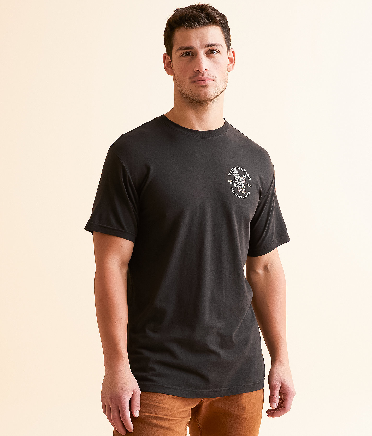 Freedom Ranch Viva Eagle T-Shirt - Men's T-Shirts in Vintage Black