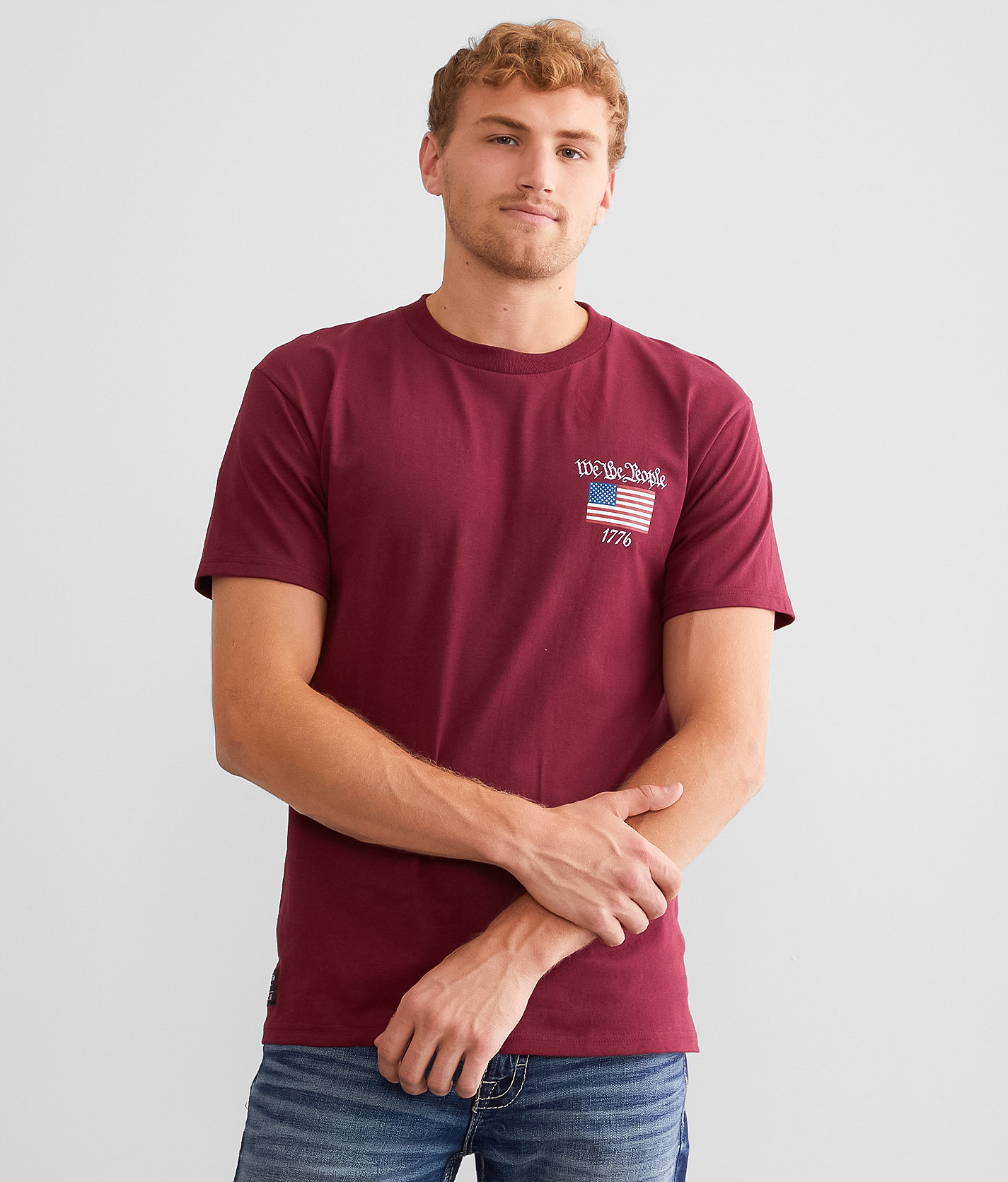 Howitzer Nation Under God T-Shirt - Men's T-Shirts in Burgundy