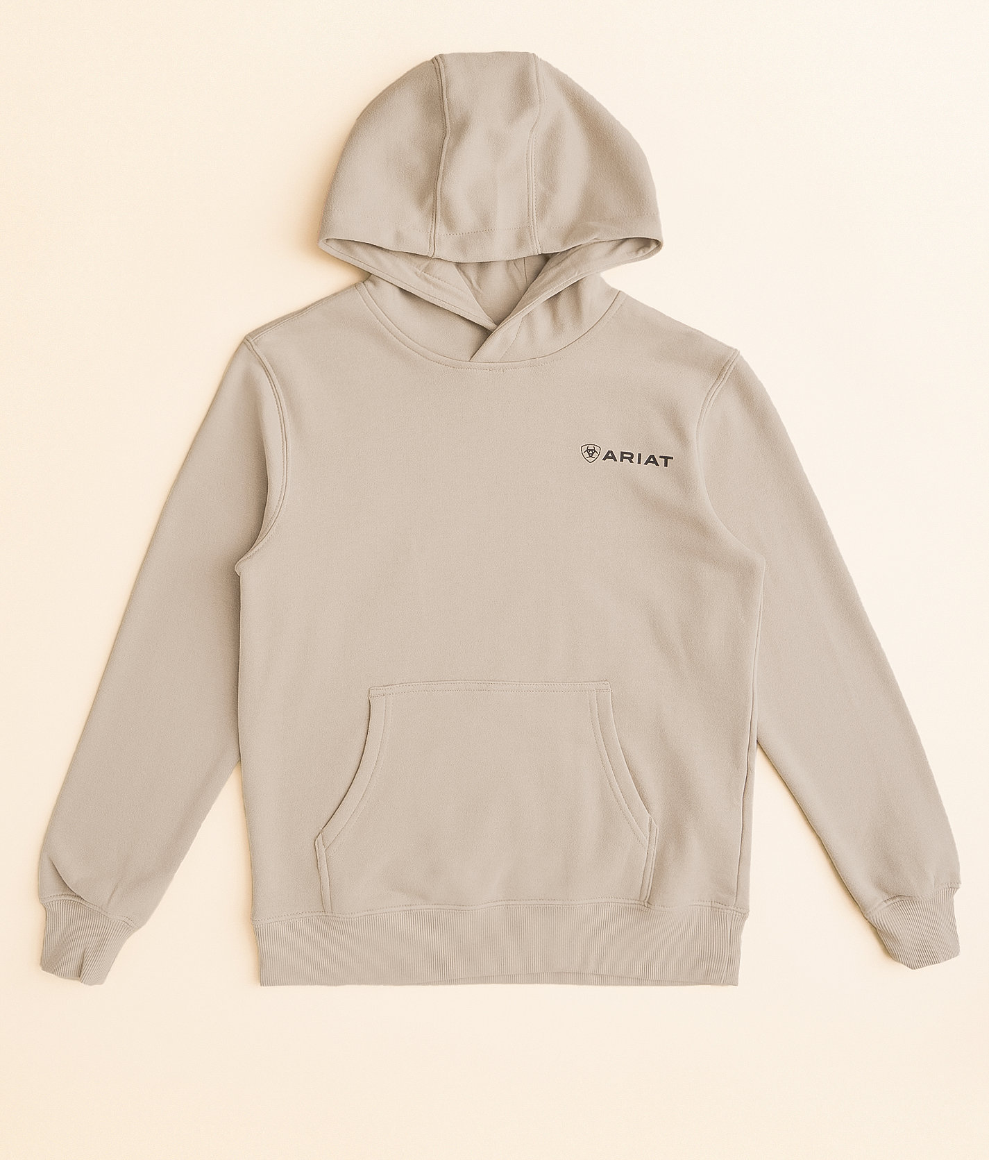 Boys - Ariat Stacks Hooded Sweatshirt - Boy's Sweatshirts in Cobble Stone