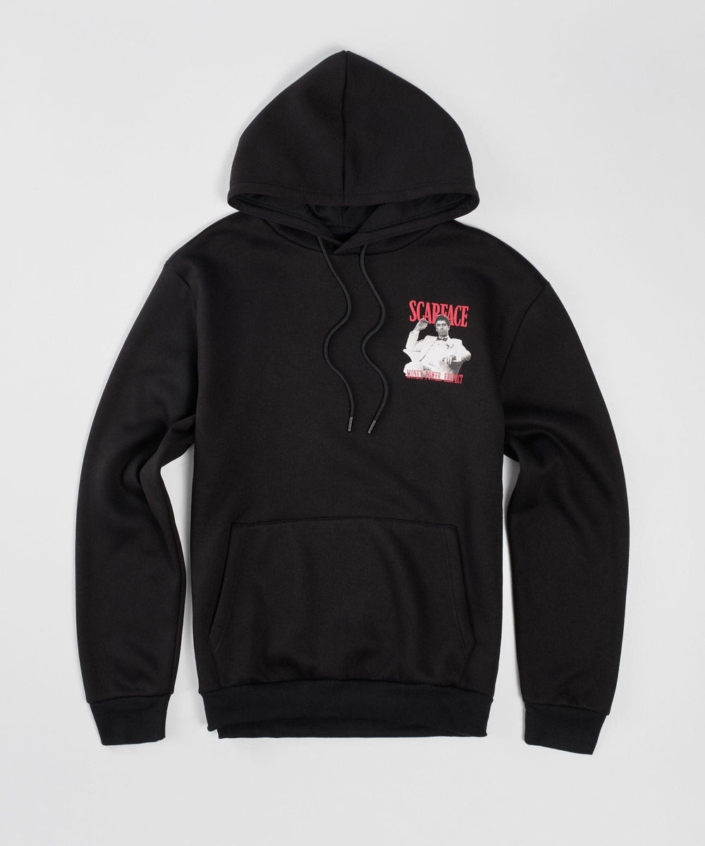 Scarface Tony Back Print Hoodie - Black