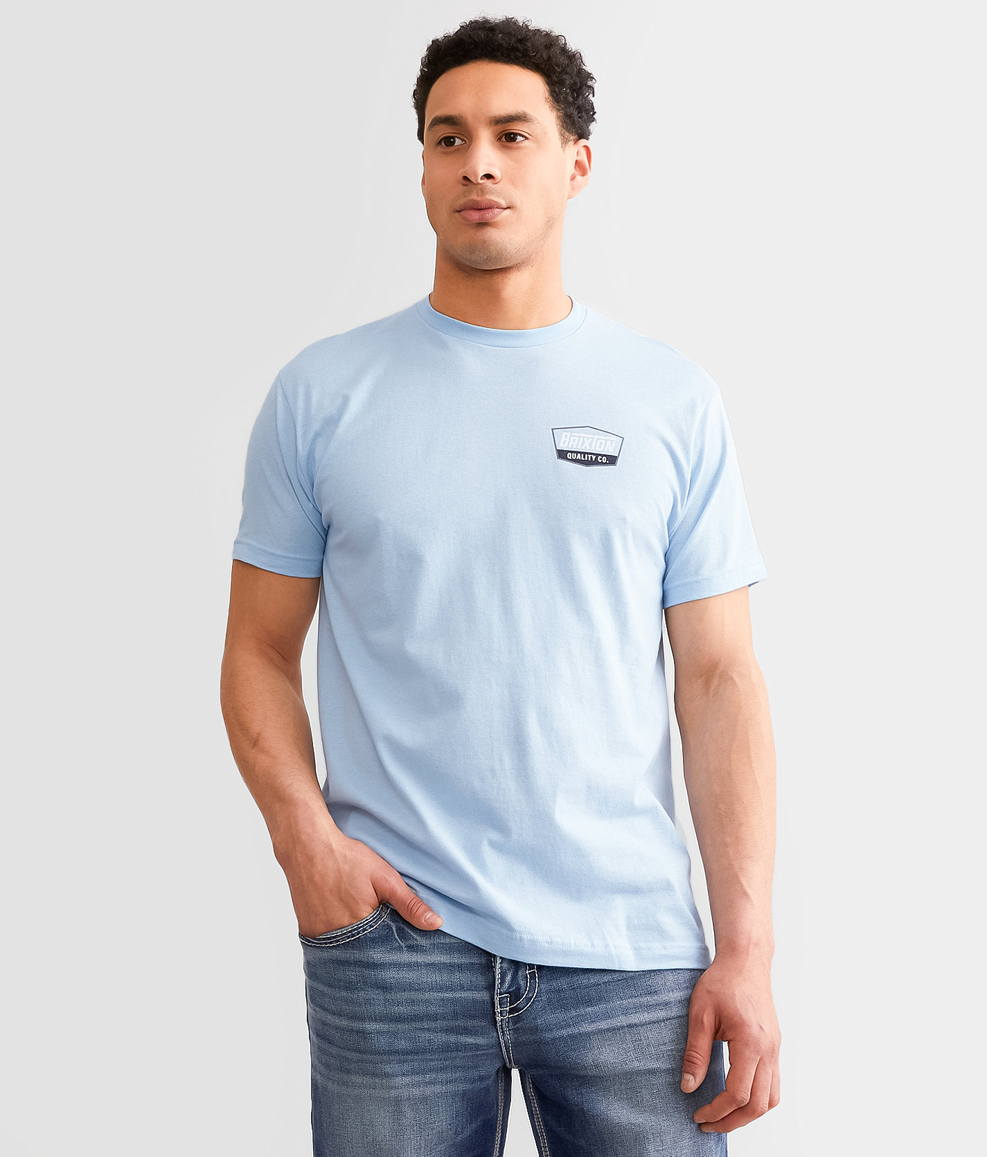 Brixton Regal T-Shirt - Men's T-Shirts in Flint Blue