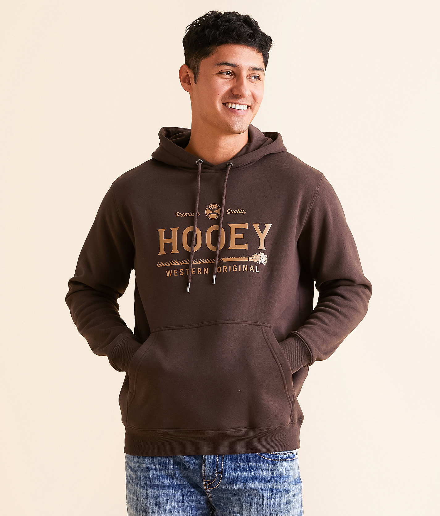 Hooey Legendary Hooded Sweatshirt - Men's Sweatshirts in Brown