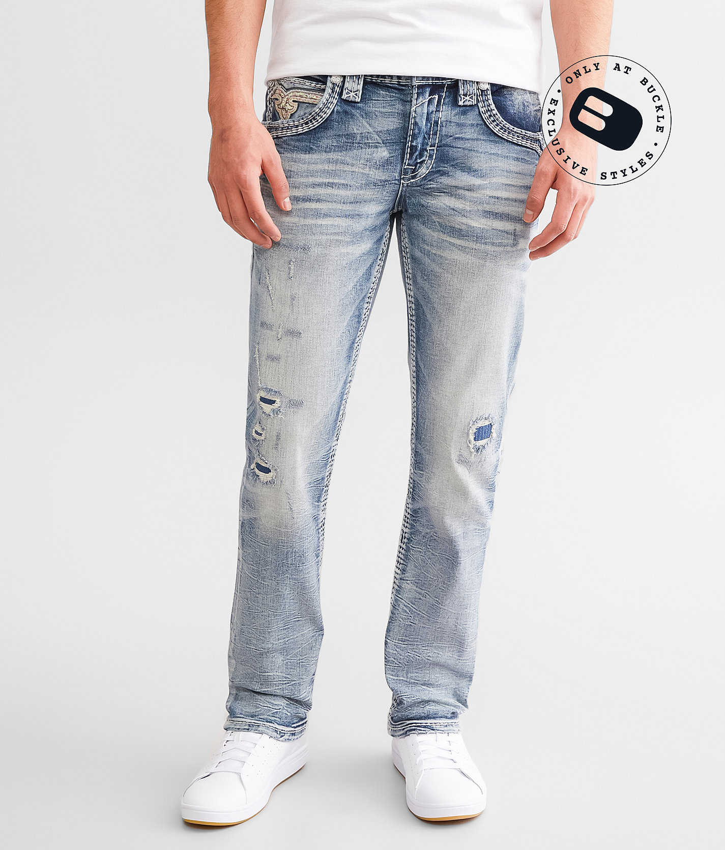 Rock Revival Lennon Slim Straight Stretch Jean - Men's Jeans in Lennon SJ203