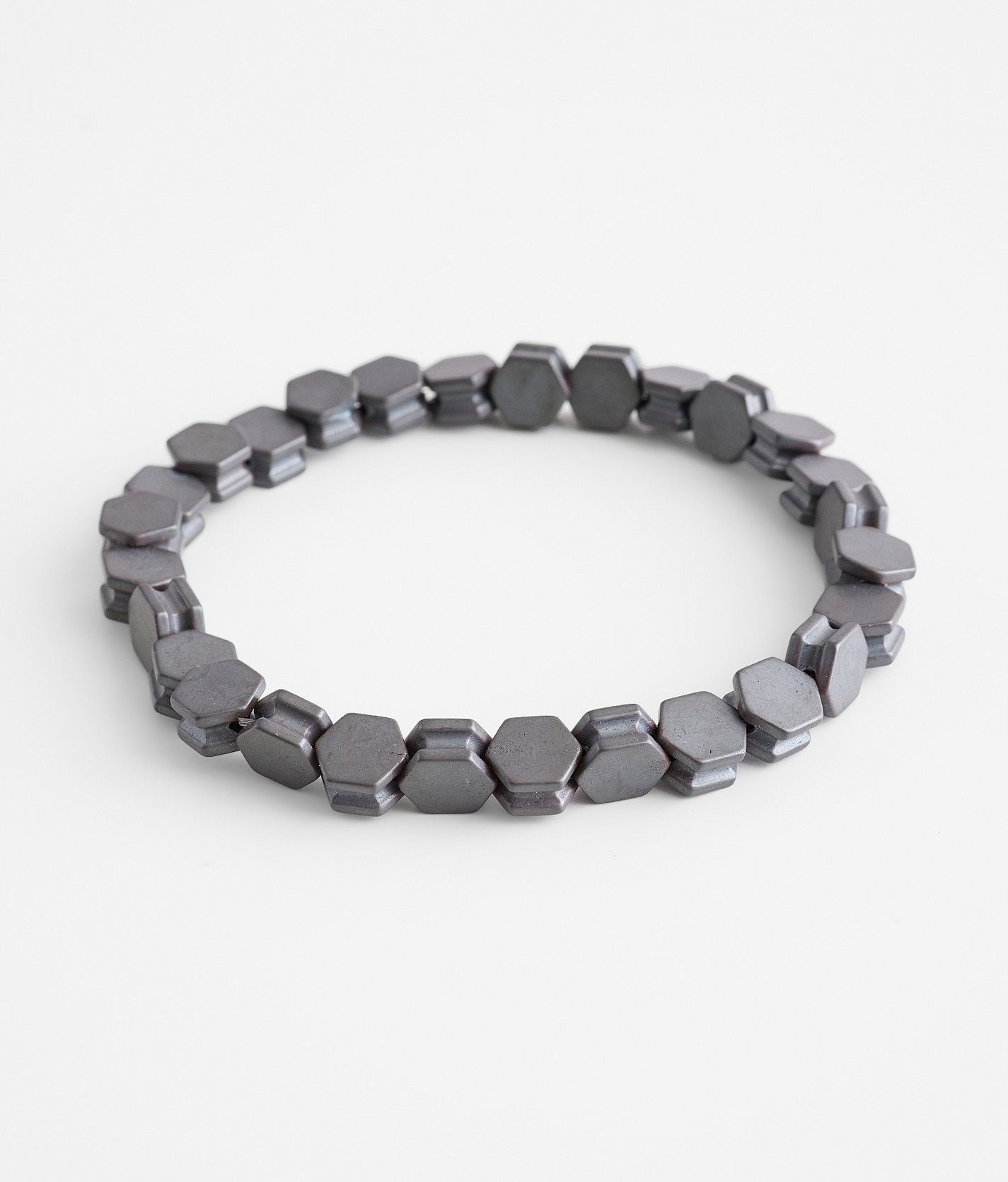 BKE Geometric Bead Bracelet - Men's Jewelry in Granite