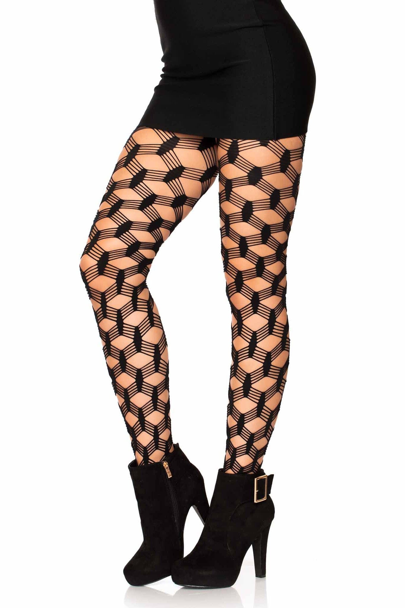 5 String Fish Scale Fishnet Pantyhose
