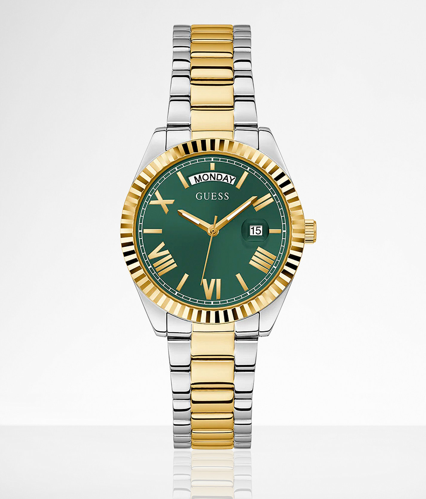 Guess Luna Watch - Men's Watches in Silver Gold