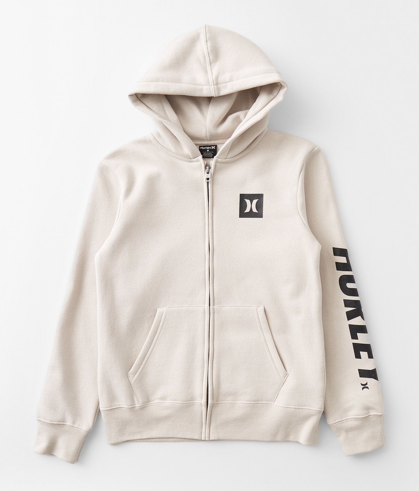 Boys - Hurley Icon Boxed Hoodie - Boy's Sweatshirts in Bone
