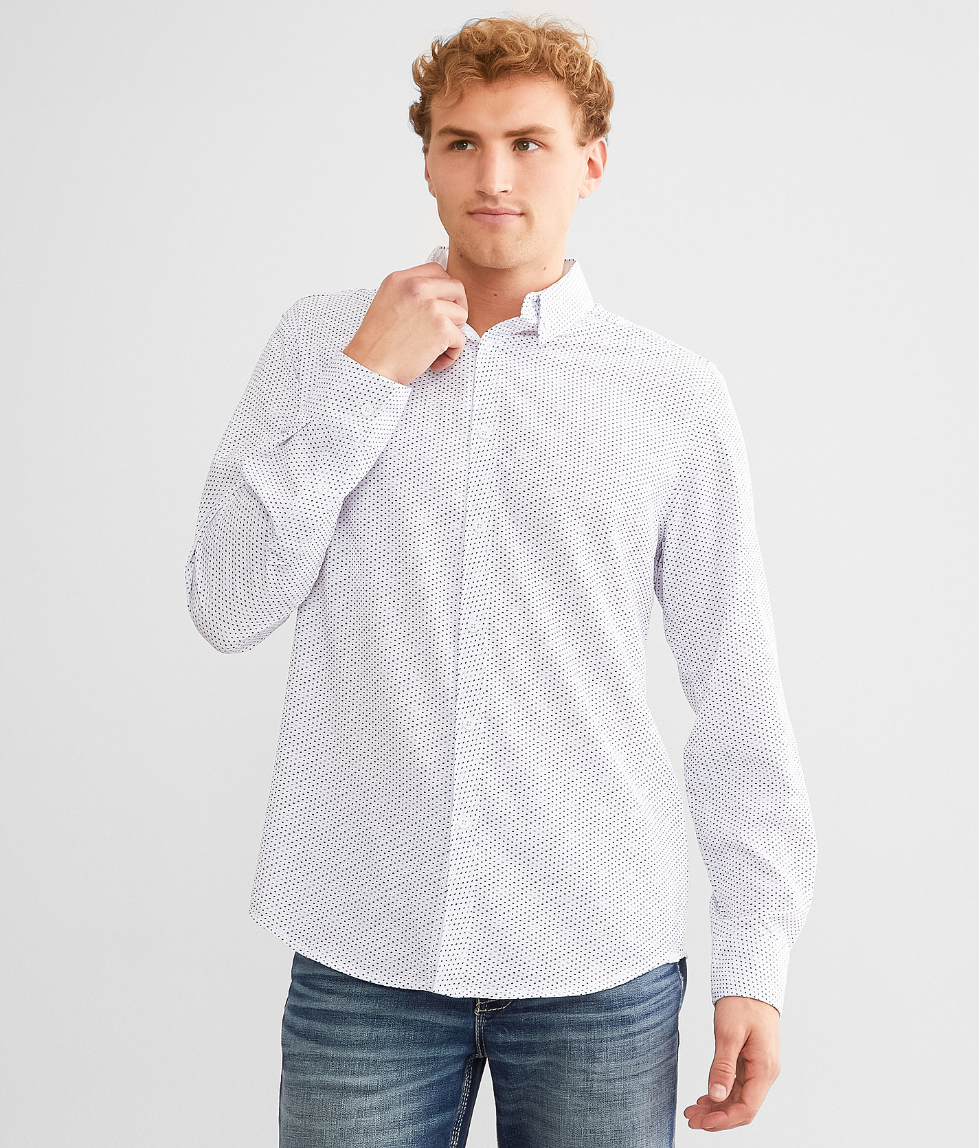 J.B. Holt Spot Athletic Performance Stretch Shirt - Men's Shirts in White